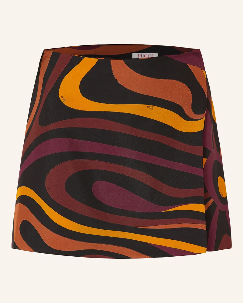 Emilio Pucci Wickelrock Aus Seide rot Dunkelrot