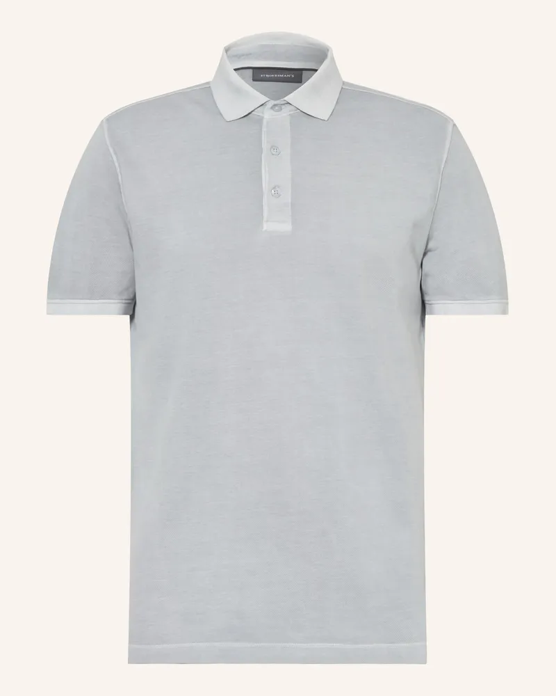 Strokesman's Piqué-Poloshirt Grau