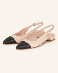 Pons Quintana Slingballerinas SONIA - NUDE/ SCHWARZ Rosa