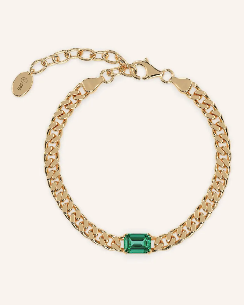 VEYNOU Armband EDEN OASIS aus 14 Karat Gelbgold und 1,50ct. Smaragd Gold