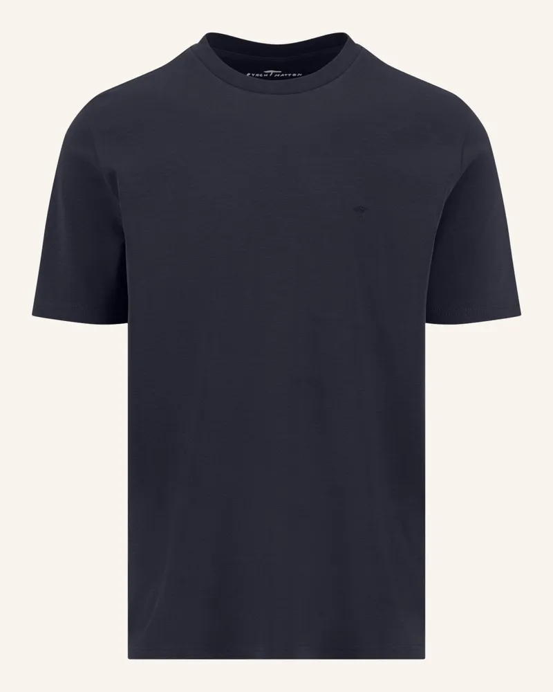 Fynch-Hatton T-Shirt blau Dunkelblau