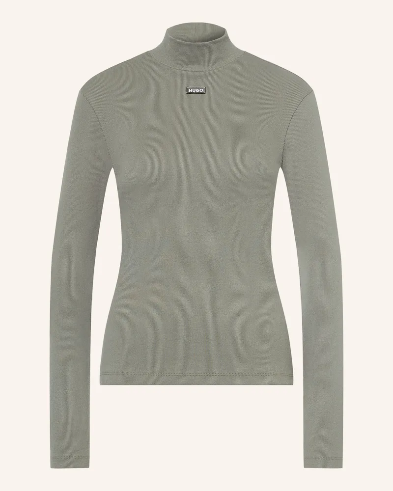 HUGO BOSS Longsleeve Easy gruen Khaki
