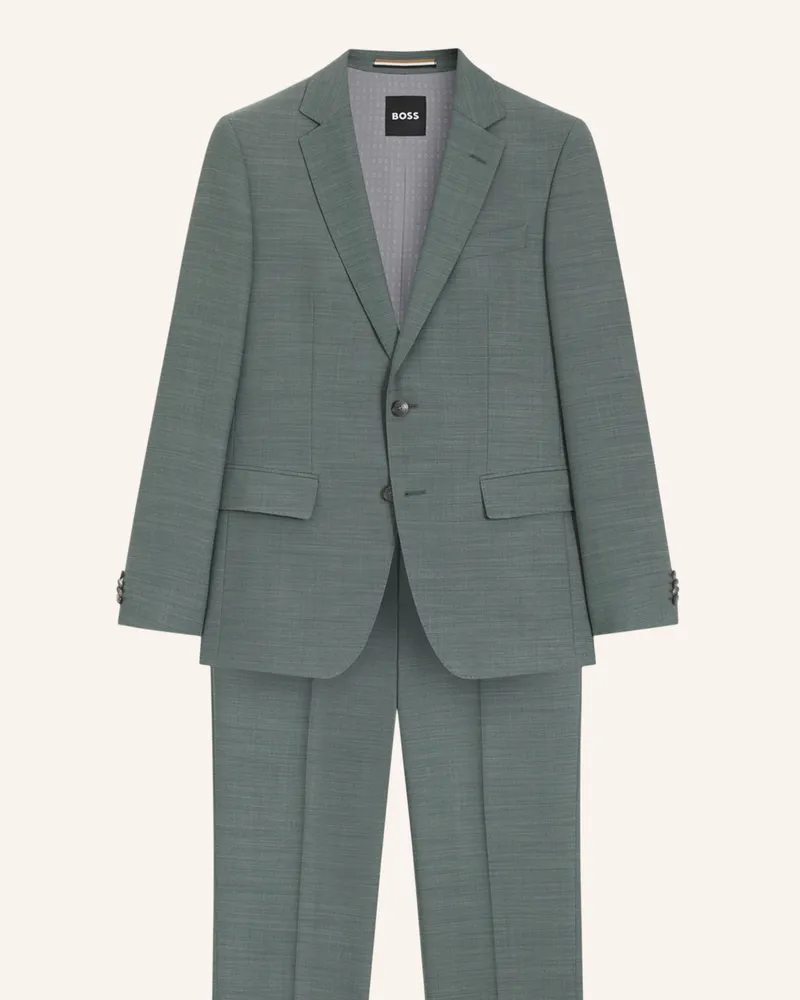 HUGO BOSS Business Anzug H-HUGE-2PCS-253 Slim Fit Dunkelgrün