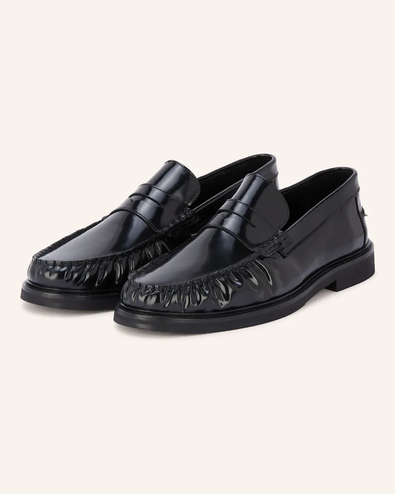 paul Penny-Loafer schwarz Schwarz