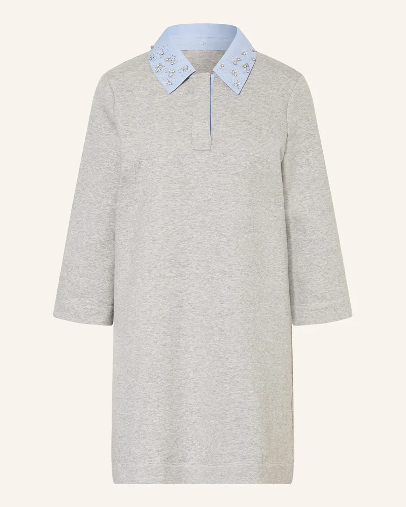Liu Jo Sweatkleid mit Schmucksteinen Grau