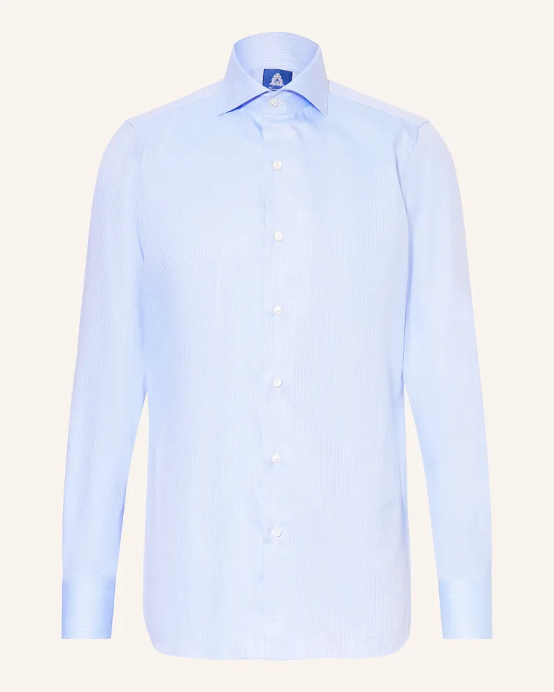 Finamore 1925 Hemd Napoli Regular Fit blau Hellblau