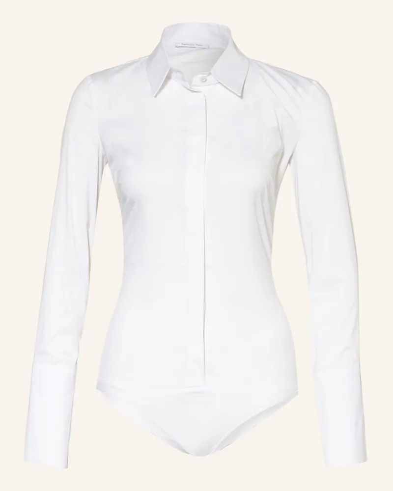 Patrizia Pepe Body-Bluse weiss Weiss