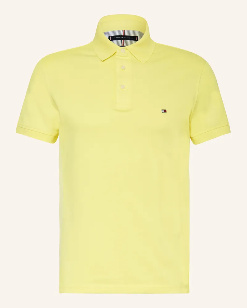 Tommy Hilfiger Piqué-Poloshirt Slim Fit gelb Gelb