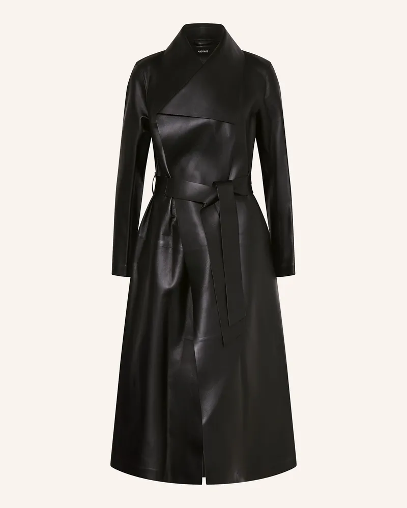 Mackage Ledermantel MAI-L Schwarz