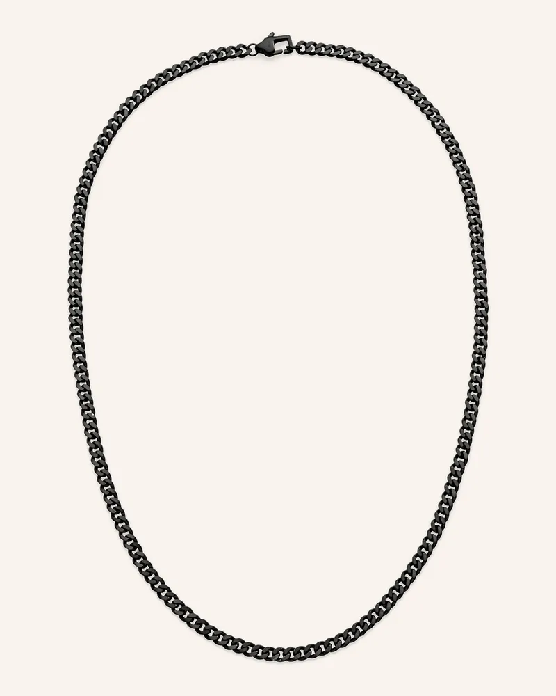 S.Oliver Halskette  Aus  Edelstahl schwarz Schwarz