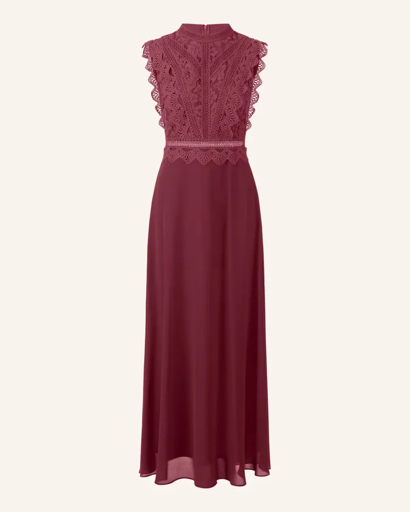 Apart Abendkleid mit Lochspitze Rot