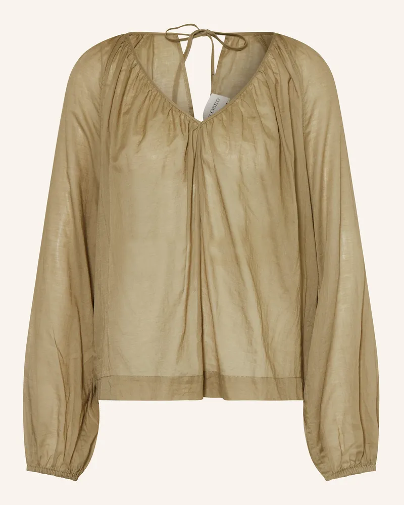 Closed Blusenshirt Oliv