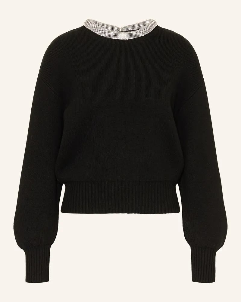 Reiss Pullover CRISSIE mit Schmucksteinen Schwarz
