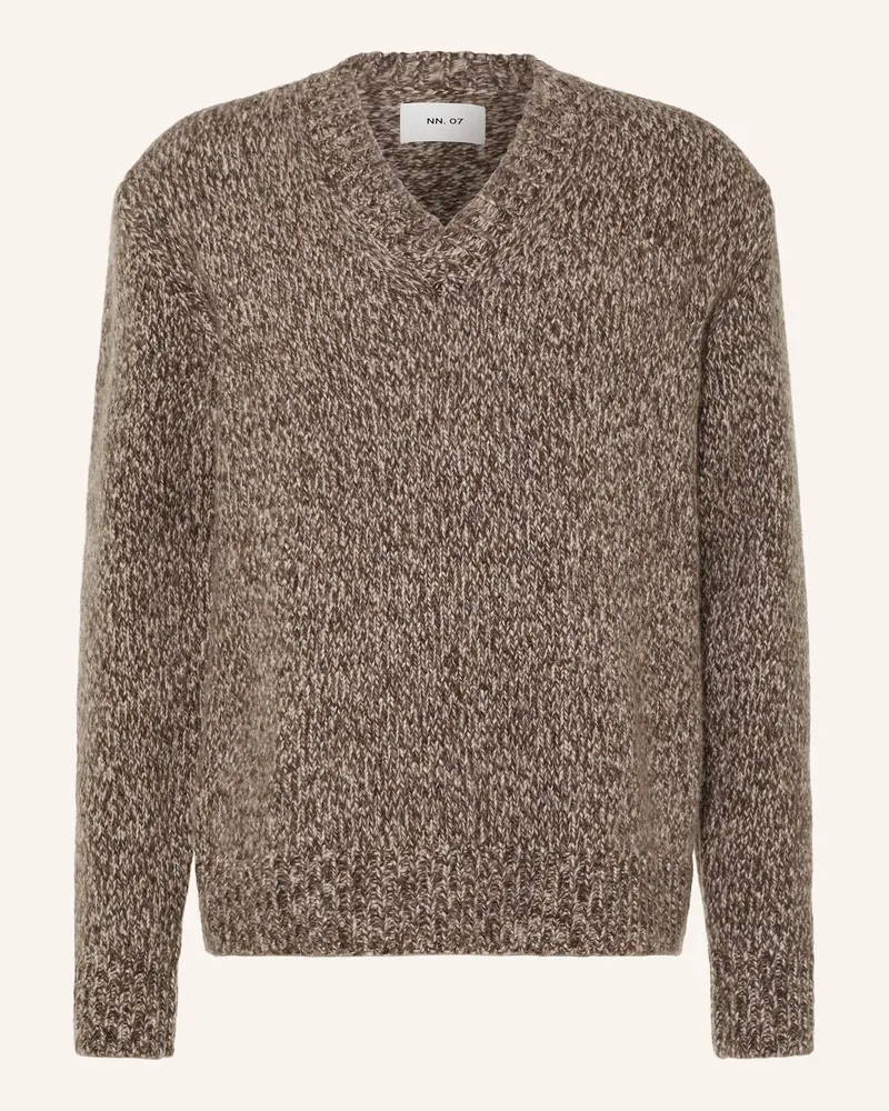 NN 07 Pullover Flint rot Dunkelbraun