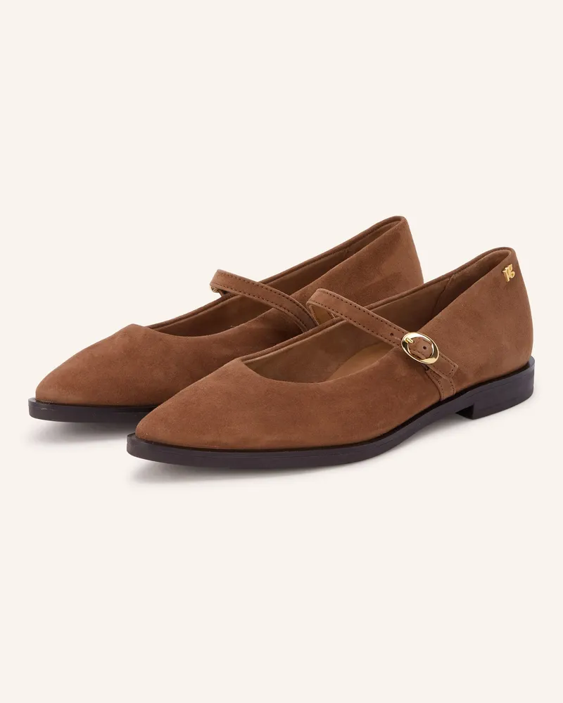 paul green Mary-Jane-Ballerinas braun Braun