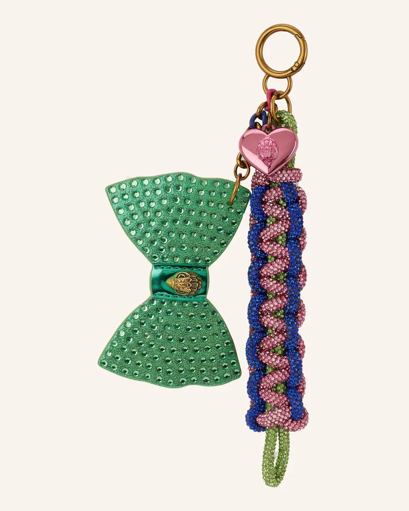 Kurt Geiger Taschenanhänger Crystal Rope Charm gruen Grün