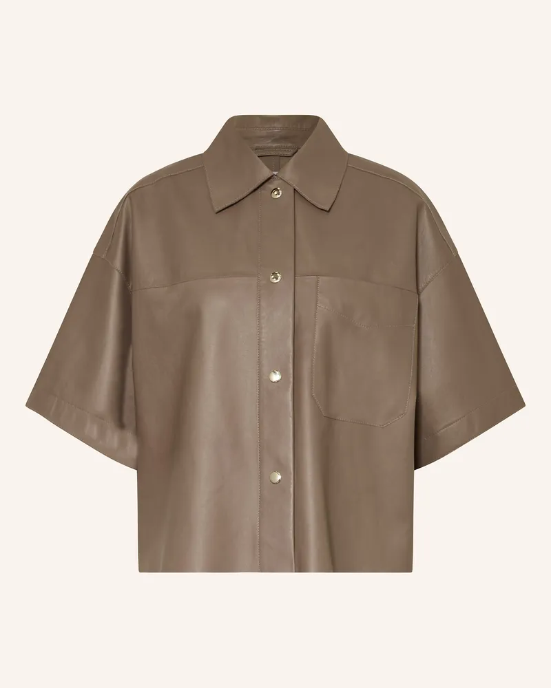 Riani Lederjacke beige Taupe