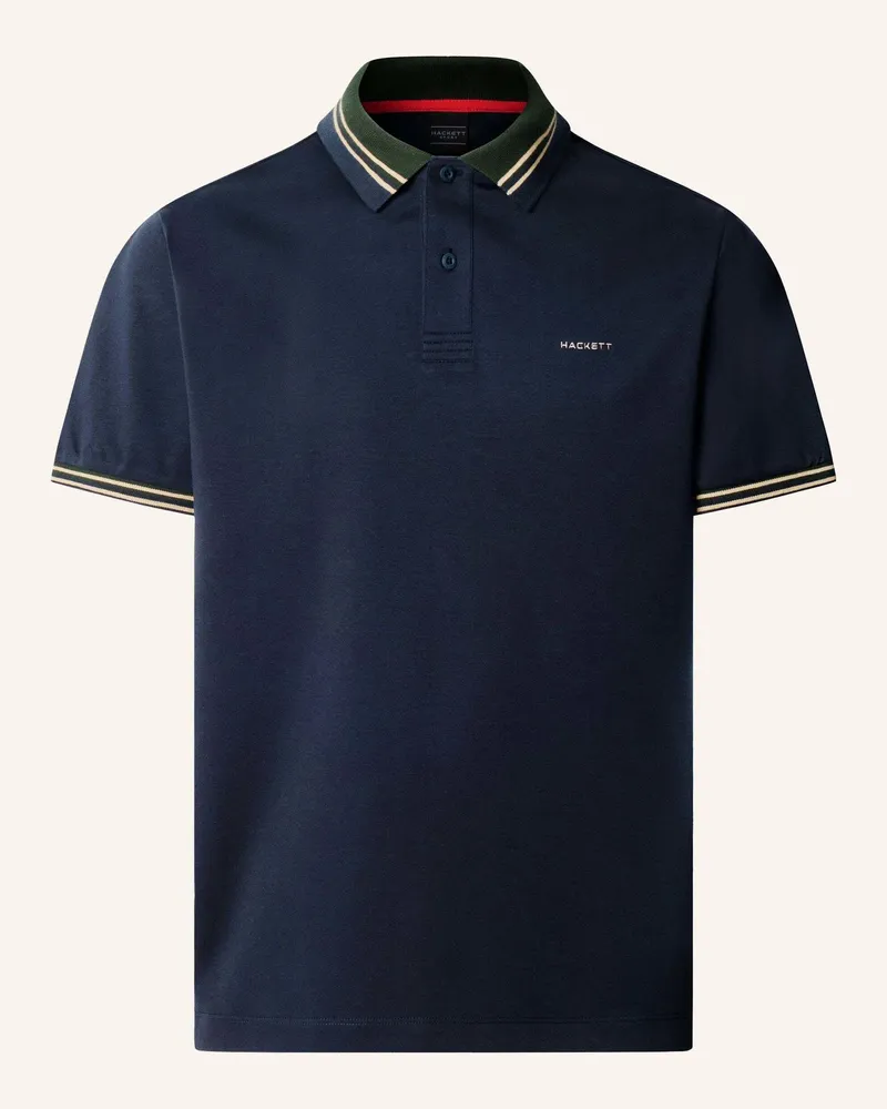Hackett Poloshirt Hs Members Collar Polo blau Dunkelblau