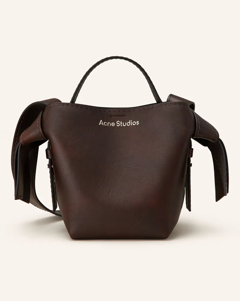 Acne Studios Schultertasche Dunkelbraun