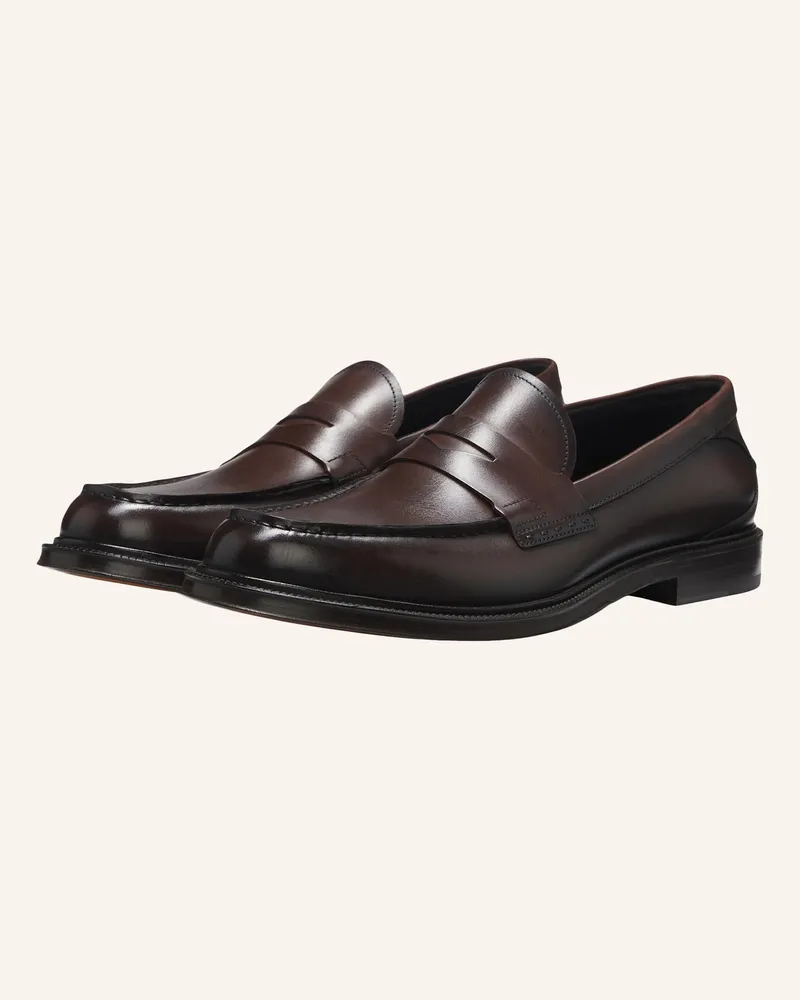 HUGO BOSS Casual Slipper Thompson_Loaf_Bupe braun Dunkelbraun