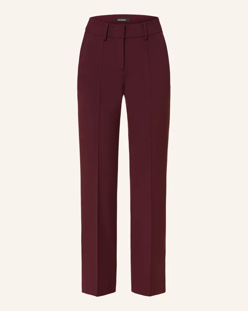 Cambio Bootcut-Hose FARAH Dunkelrot