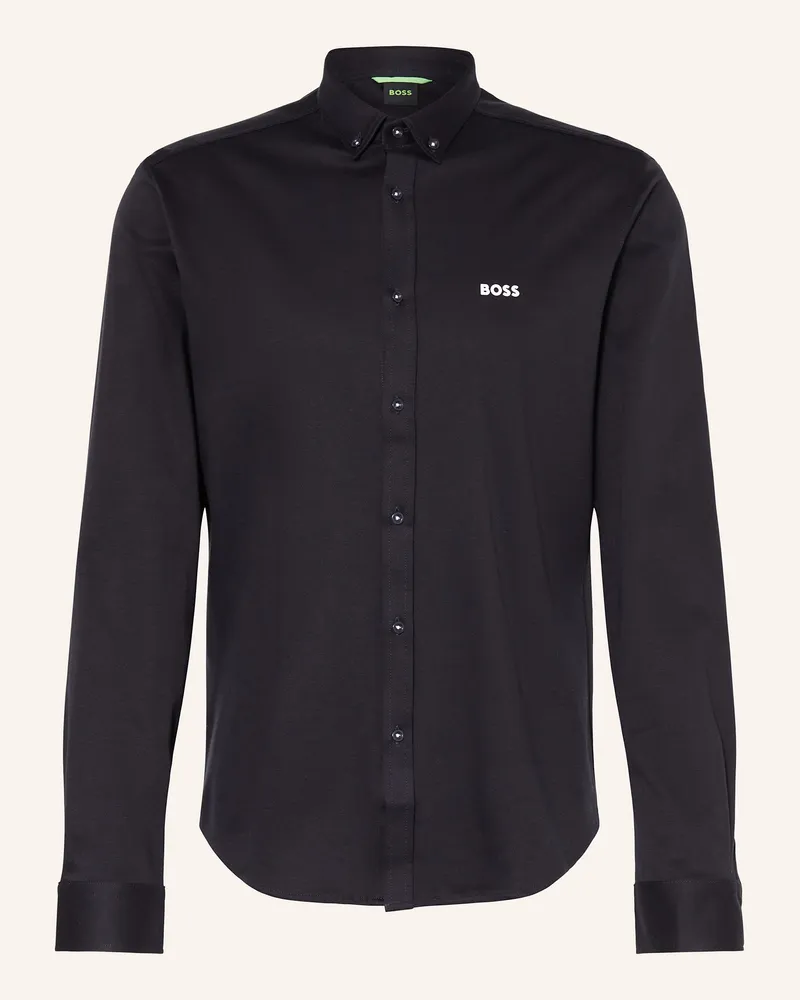 HUGO BOSS Hemd MOTION Regular Fit Dunkelblau