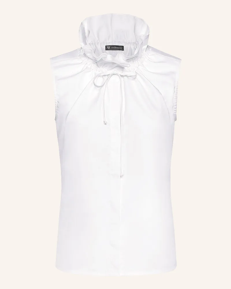 ARMARGENTUM Bluse Allium weiss Weiss