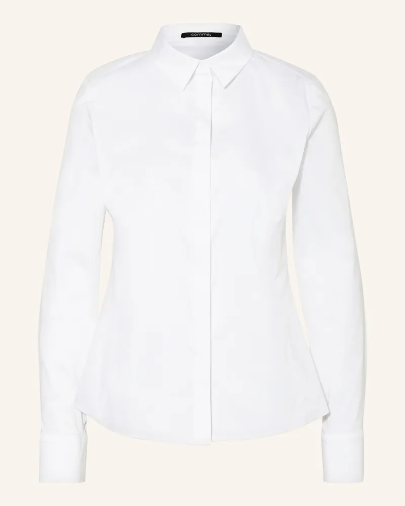 COMMA Hemdbluse Weiss