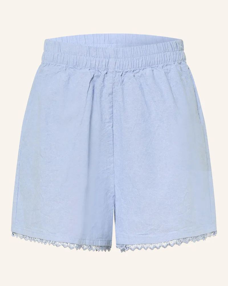 American Vintage Shorts Feoly Mit Spitze blau Hellblau