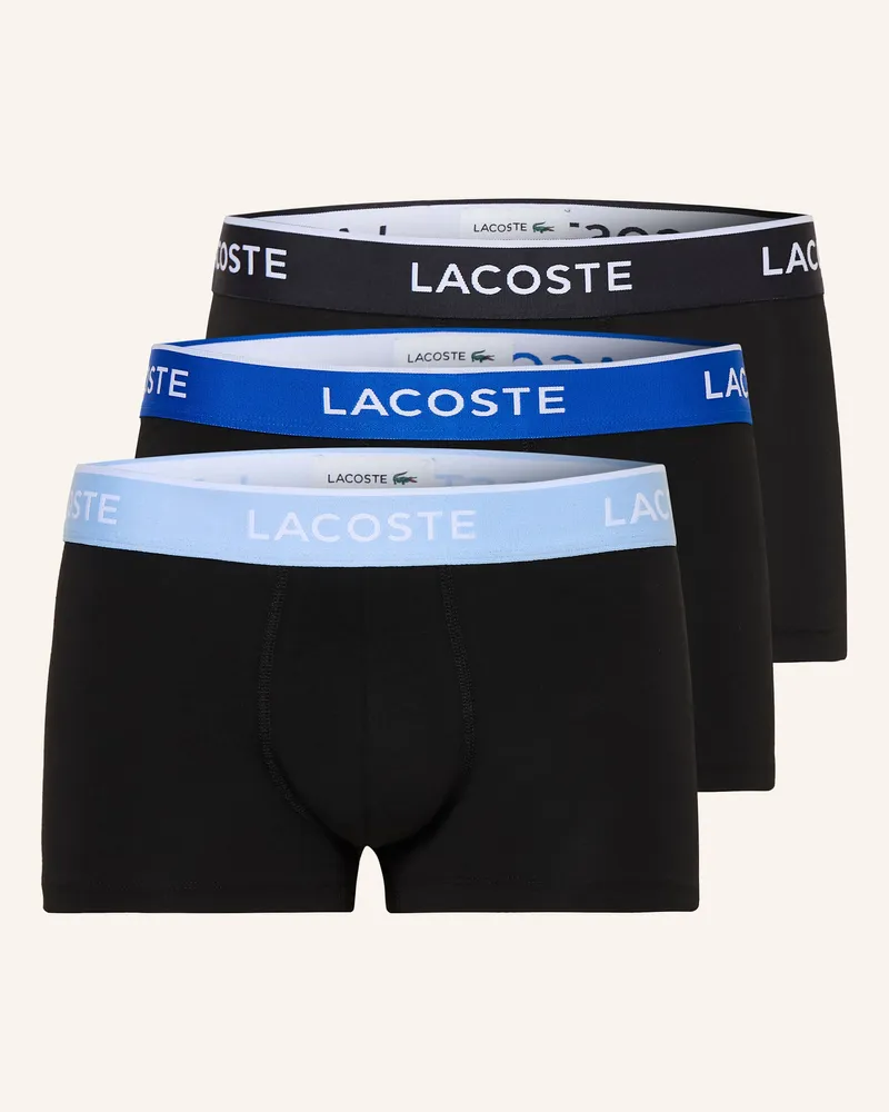 Lacoste 3er-Pack Boxershorts Schwarz