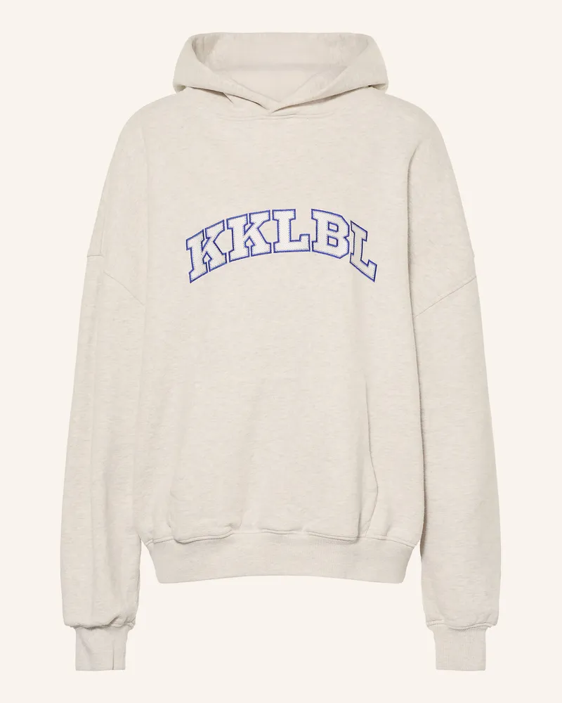 Karo Kauer Oversized-Hoodie grau Hellgrau