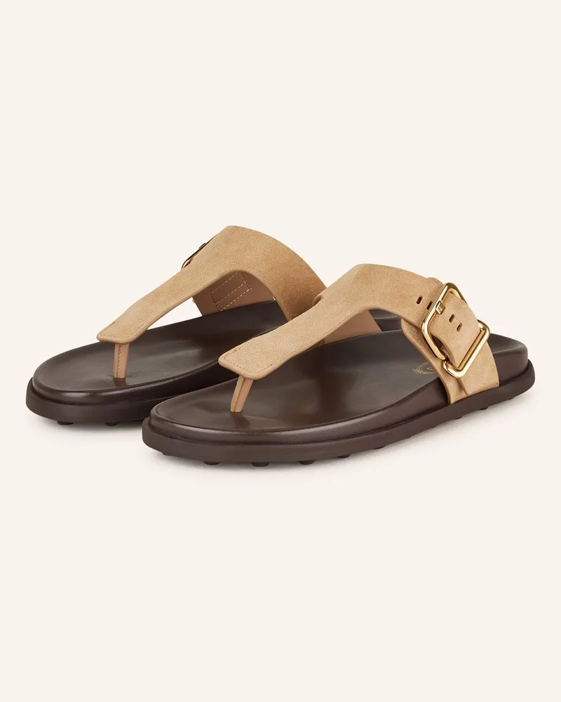TOD'S Zehentrenner Camel