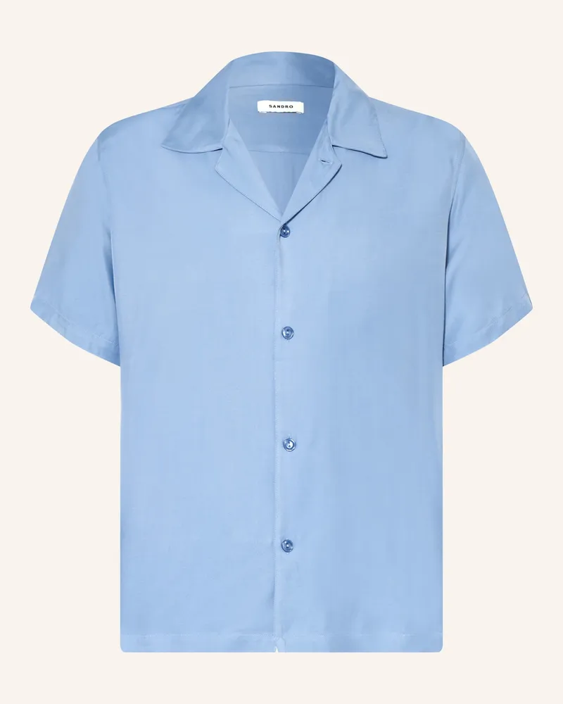 Sandro Resorthemd Regular Fit blau Hellblau