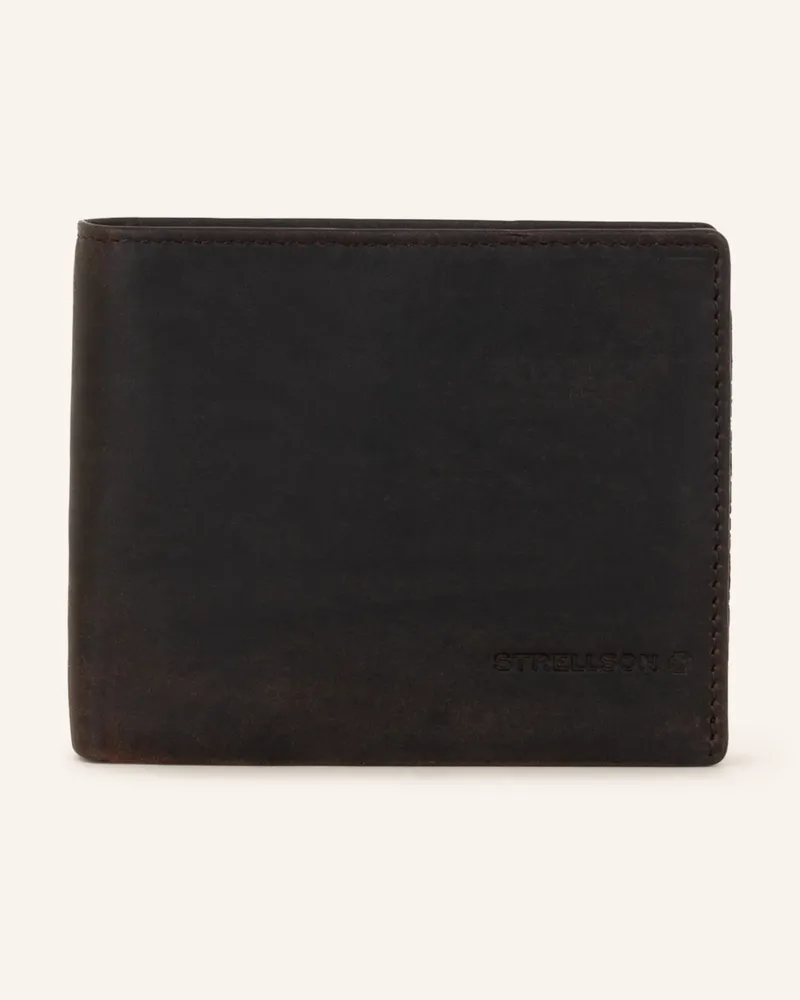 Strellson Geldbörse Myles braun Dunkelbraun