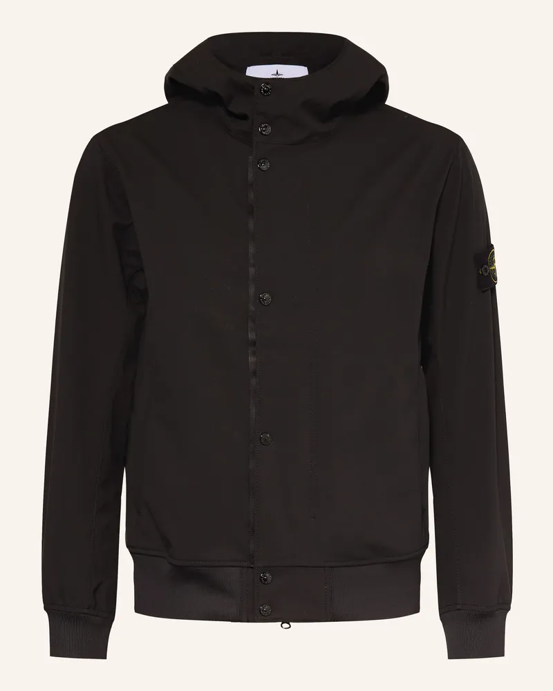 Stone Island Softshell-Jacke Schwarz