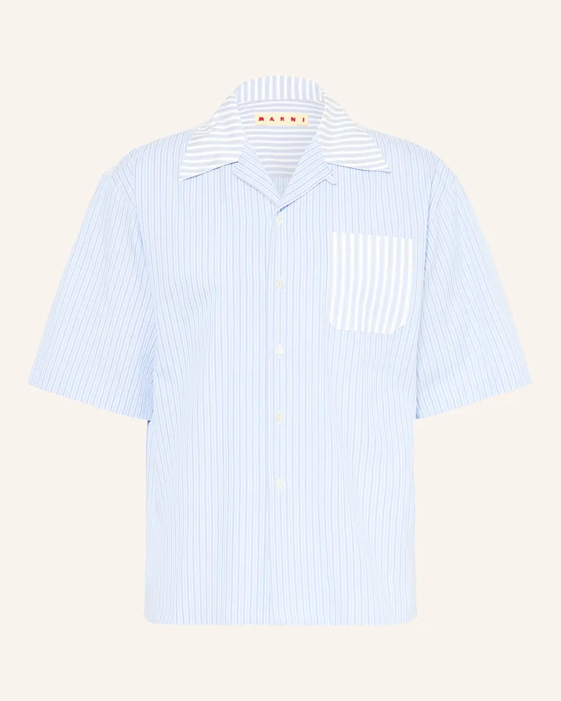 Marni Resorthemd Comfort Fit blau Hellblau