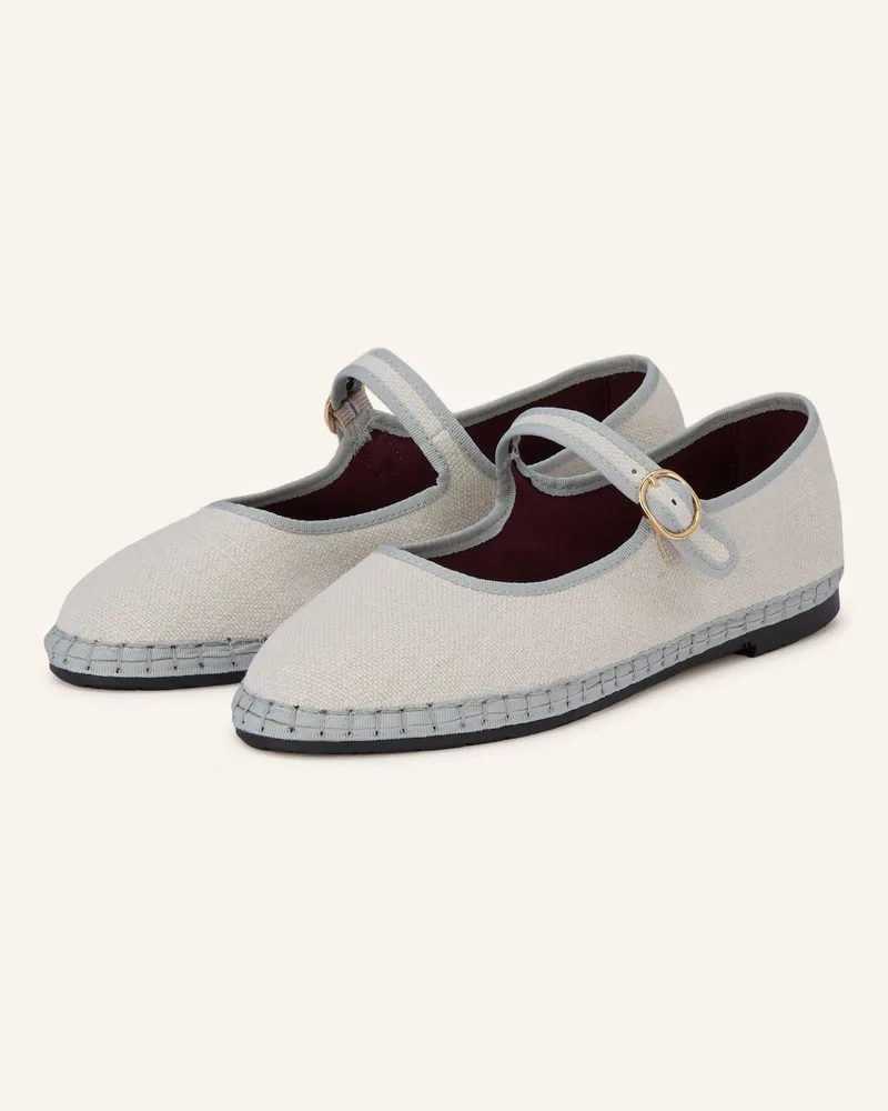 FLABELUS Mary-Jane-Ballerinas DALLOWAY Blaugrau