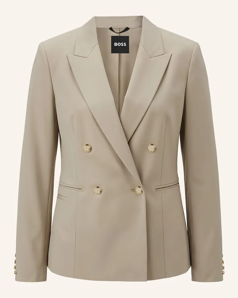 HUGO BOSS Blazer JIAMIA Slim Fit Beige