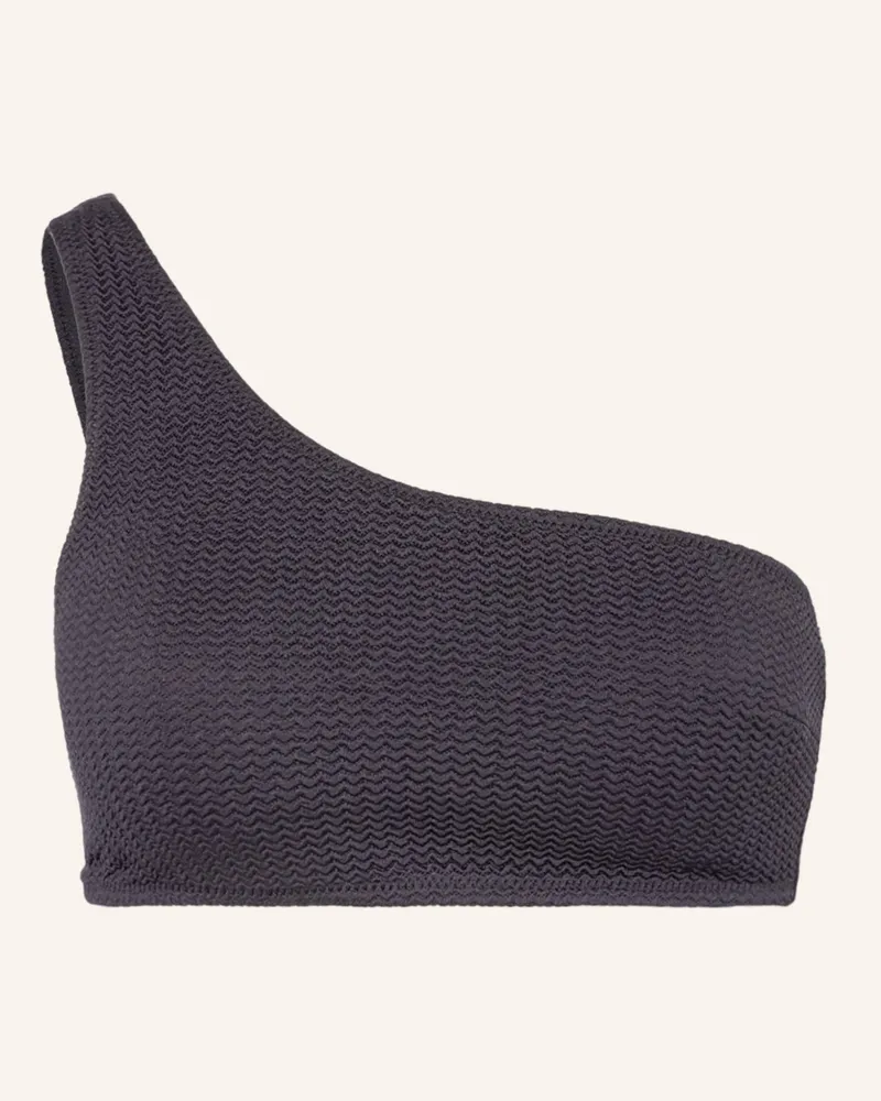 Seafolly Australia One-Shoulder-Bikini-Top Sea Dive schwarz Schwarz