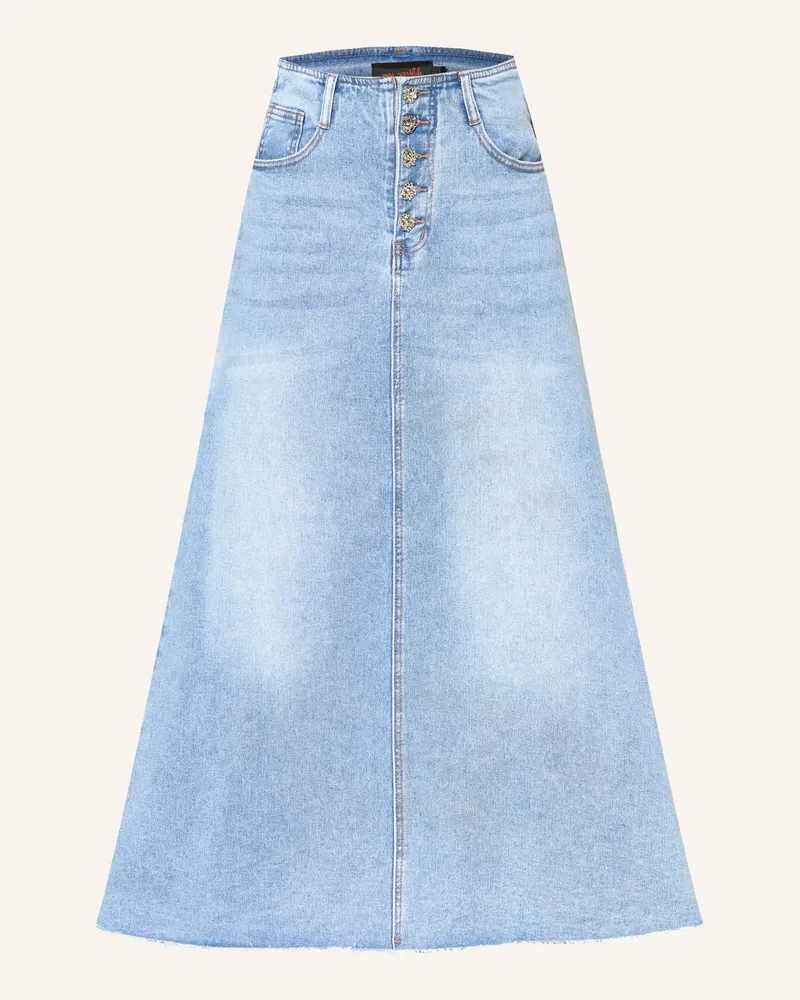 Miss Goodlife Jeansrock Mit Schmucksteinen blau Blau