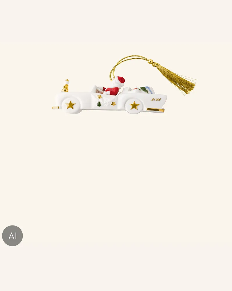 Villeroy & Boch Ornament Cadillac 2026 Christmas Classics gold Gold