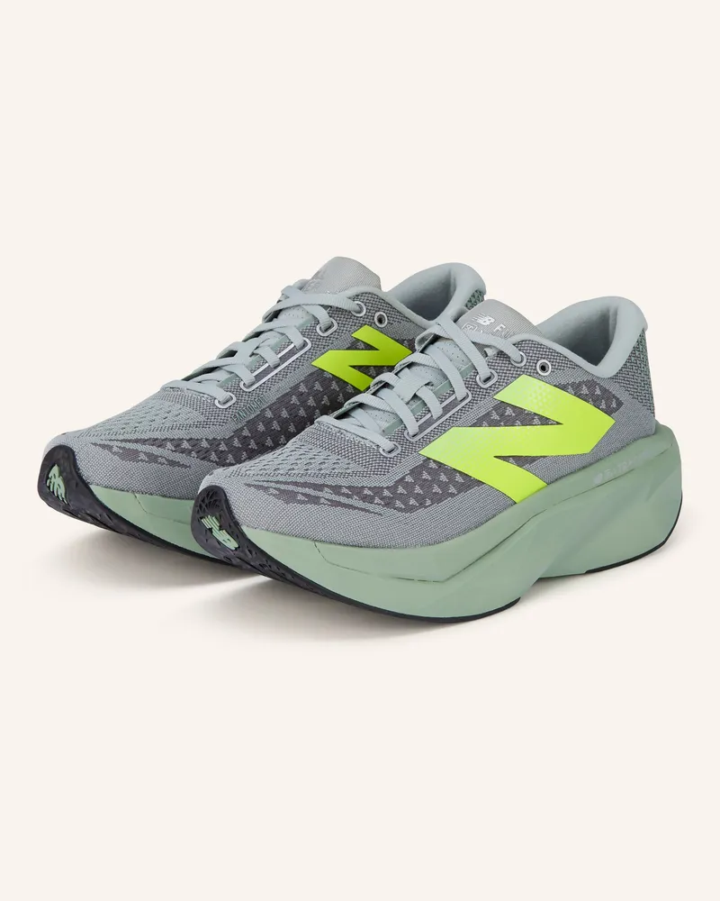 New Balance Laufschuhe Fuelcell Supercomp Trainer v3 grau Hellgrün
