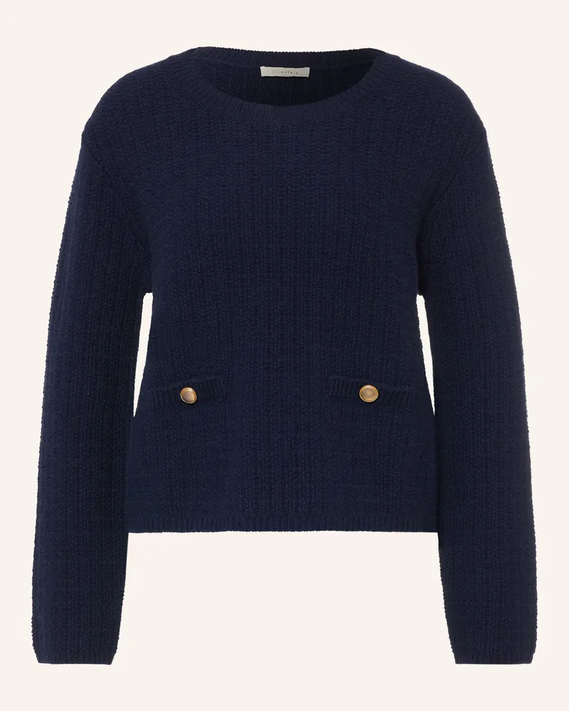 lilienfels Pullover Mit Cashmere blau Dunkelblau