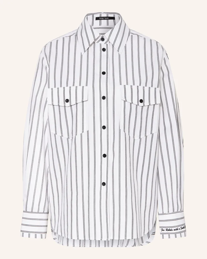 MARC AUREL Hemdbluse Weiss