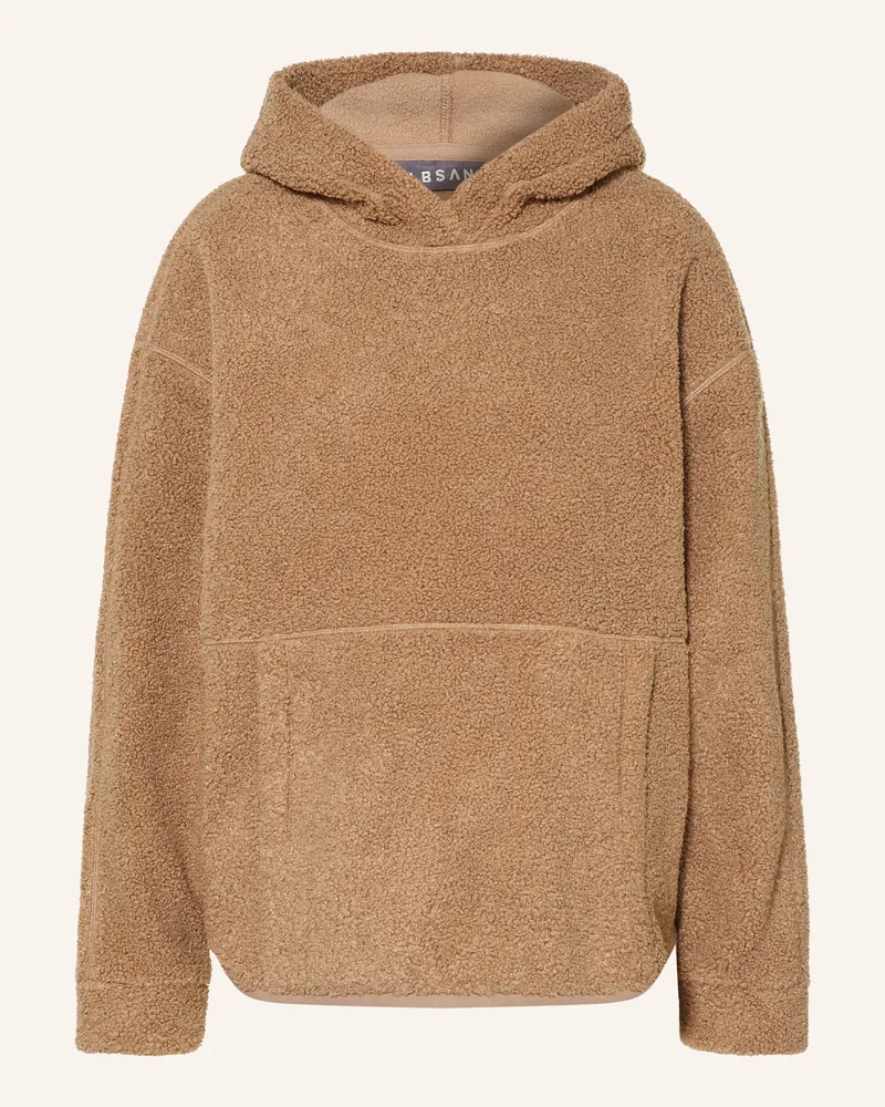 ELBSAND Teddyfell-Hoodie braun Braun