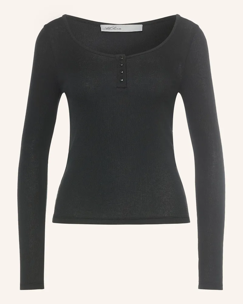 AllSaints Longsleeve Jules schwarz Schwarz
