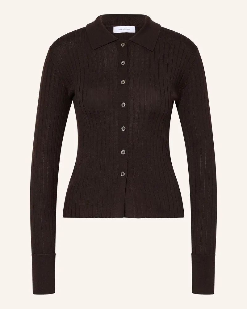 Darling Harbour Strickjacke Dunkelbraun