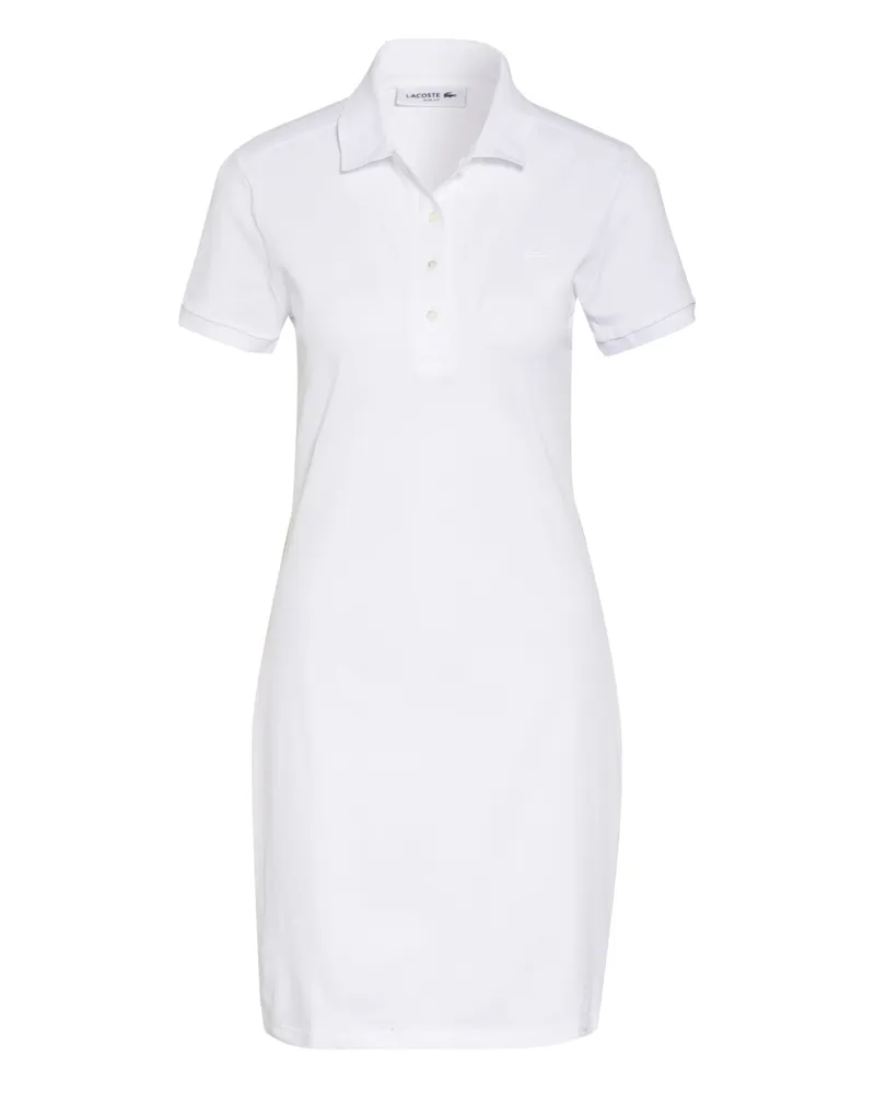 Lacoste Piqué-Polokleid Weiss