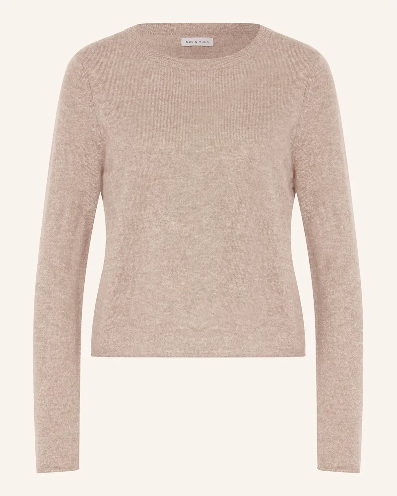 Mrs & HUGS Cashmere-Pullover Beige
