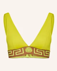 Versace Bralette-Bikini-Top Gelb